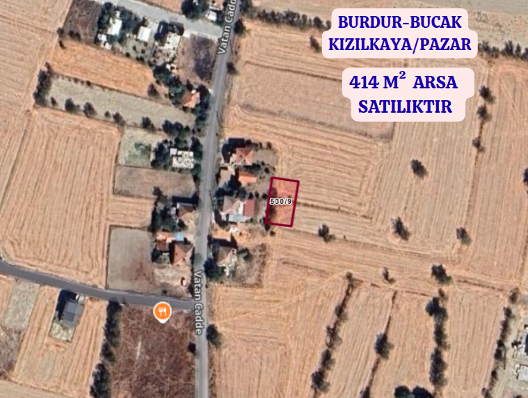 BURDUR BUCAK KIZILKAYA/PAZAR   KÖYÜNDE 414  M²  ARSA SATILIKTIR - BURDUR BUCAK fotoğraf 2