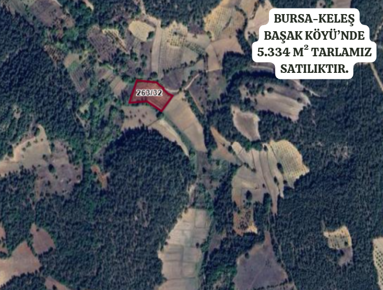 BURSA KELEŞ BAŞAK KÖYÜ'NDE 5.334 M² TARLAMIZ  SATILIKTIR. - BURSA KELES fotoğraf 2