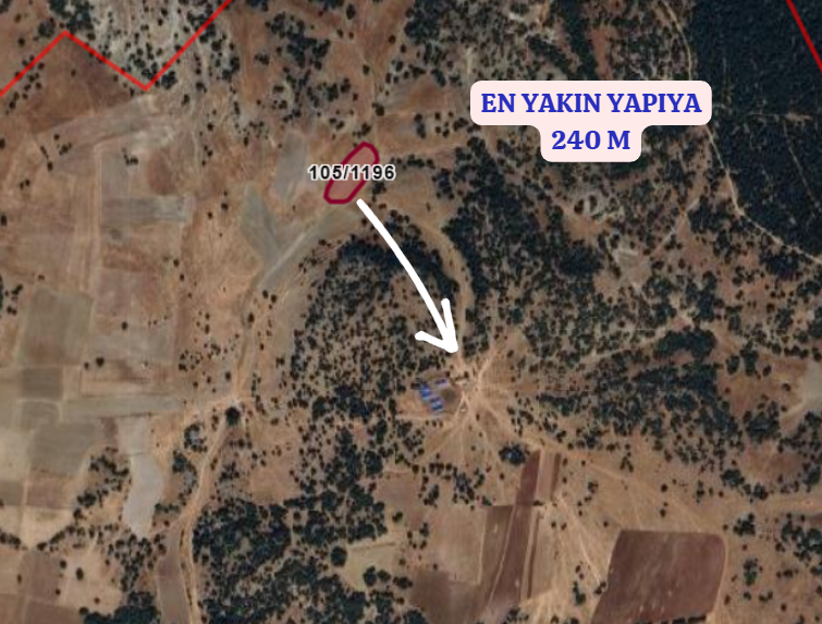 KÜTAHYA MERKEZ DOĞALAR KÖYÜNDE 2.378  M² TARLA SATILIKTIR - KÜTAHYA MERKEZ fotoğraf 3