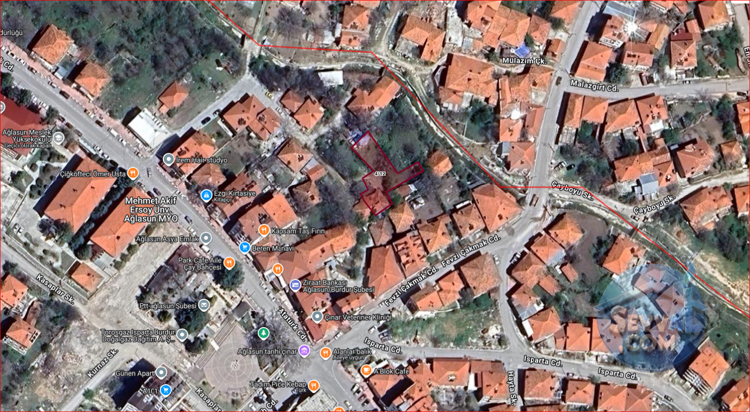 AĞLASUN SAKARCA MAHALLESİNDE SATILIK MUHTELİF ARSA - BURDUR AĞLASUN fotoğraf 3