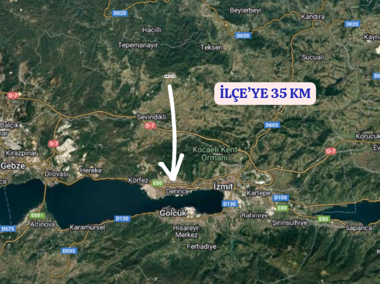 KOCAELİ DERİNCE KARAGÖLLÜ  KÖYÜNDE   516   M²  TARLA  SATILIKTIR - KOCAELİ DERİNCE fotoğraf 9