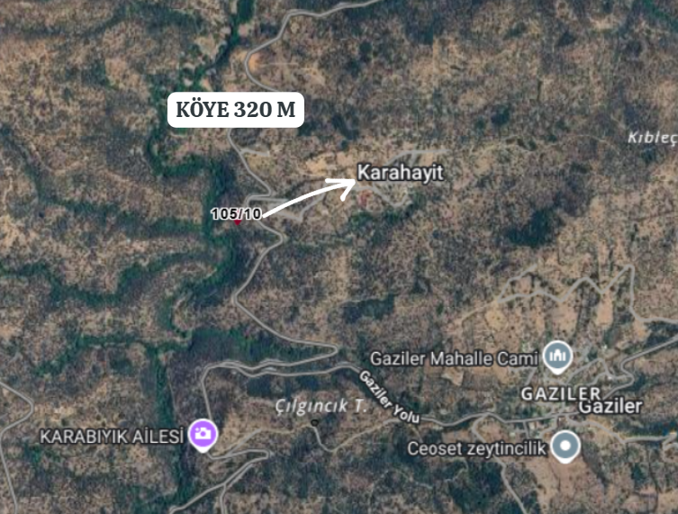 İZMİR BAYINDIR KARAHAYIT  KÖYÜNDE 319  M² ZEYTİNLİK  SATILIKTIR - İZMİR BAYINDIR fotoğraf 5