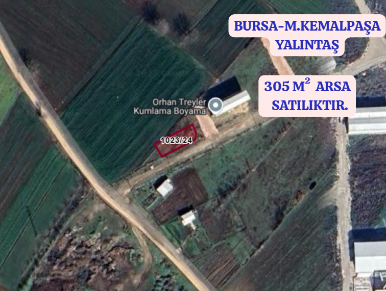 BURSA M.KEMAL PAŞA  YALINTAŞ KÖYÜNDE 305 M²  ARSA SATILIKTIR - BURSA MUSTAFAKEMALPAŞA fotoğraf 2