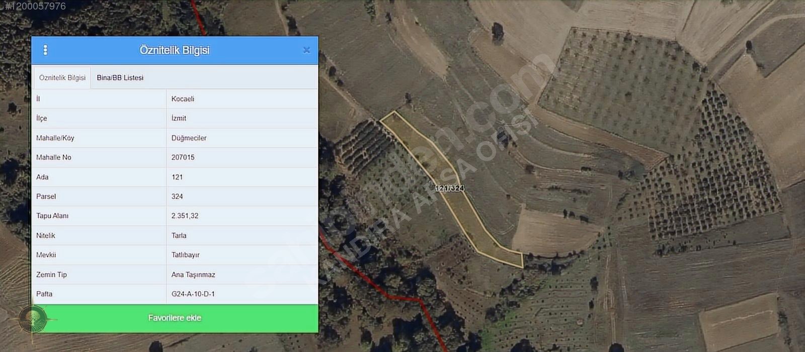 KÖYÜN DİBİNDE 2,351m2 EKSTRA UYGUN KAÇIRILMAYACAK FIRSAT TARLA - KOCAELİ İZMİT fotoğraf 3