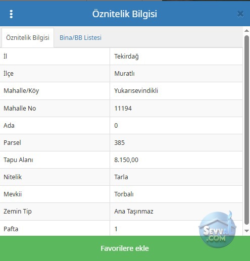 TEKİRDAĞ MURATLI YUKARISEVİNDİKLİ DE 254 M² TARLAMIZ SATILIKTIR - TEKİRDAĞ MURATLI fotoğraf 2