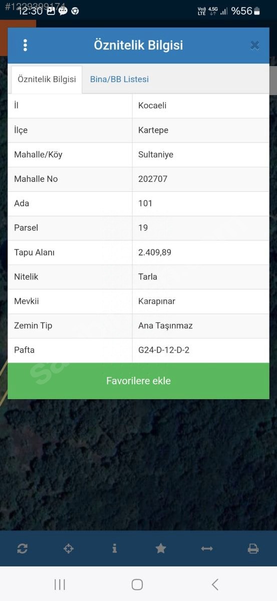 kartepede elektrik yol su mevcut 2.400 m2 istkartal 100 km - KOCAELİ KARTEPE fotoğraf 10