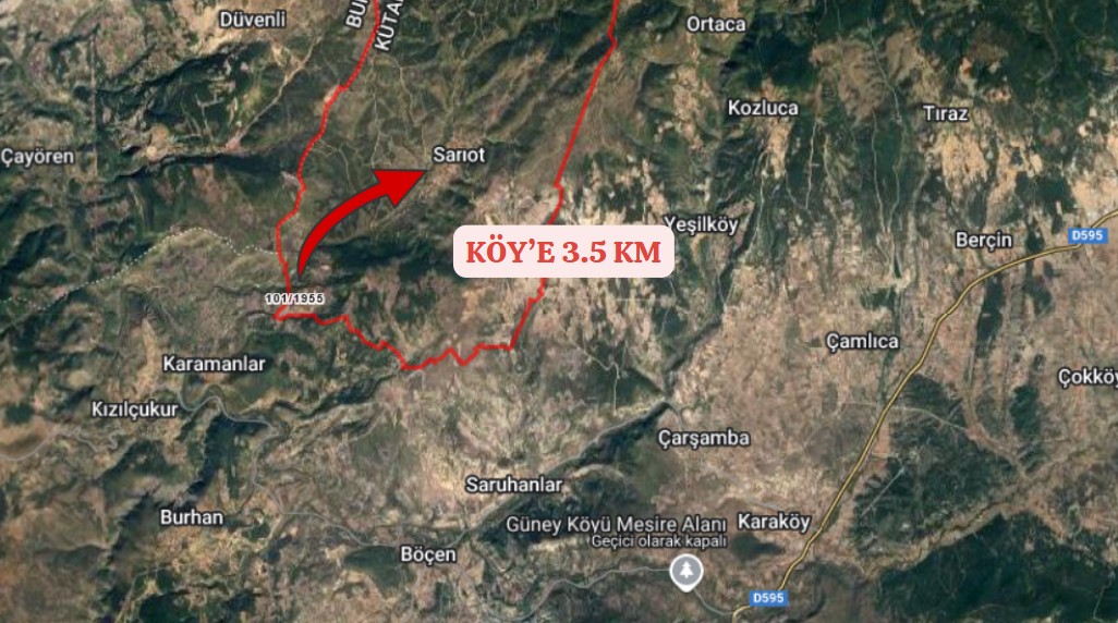 KÜTAHYA DOMANİÇ SARIOT KÖYÜ’NDE 3.030 M²  TARLA SATILIKTIR - KÜTAHYA DOMANİÇ fotoğraf 4