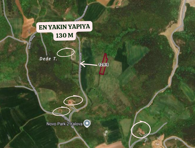 YALOVA ÇİFTLİKKÖY KABAKLI  KÖYÜNDE 2.532  M² TARLA  SATILIKTIR - YALOVA ÇİFTLİKKÖY fotoğraf 4