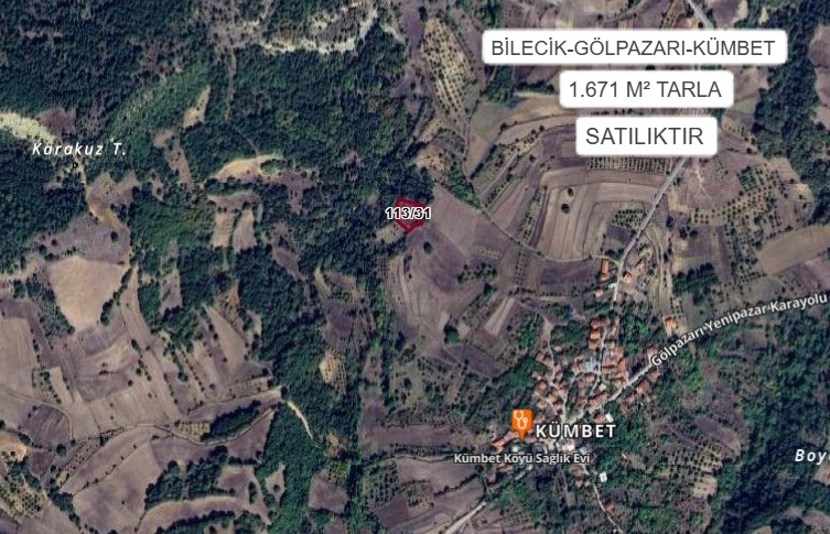 BİLECİK GÖLPAZARI KÜMBET KÖYÜ’NDE 1.671 M² TARLA SATILIKTIR - BİLECİK GÖLPAZARI fotoğraf 2