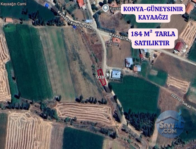 KONYA GÜNEYSINIR KAYAAĞZI KÖYÜNDE 184 M² TARLA SATILIKTIR - Konya Güneysınır fotoğraf 9