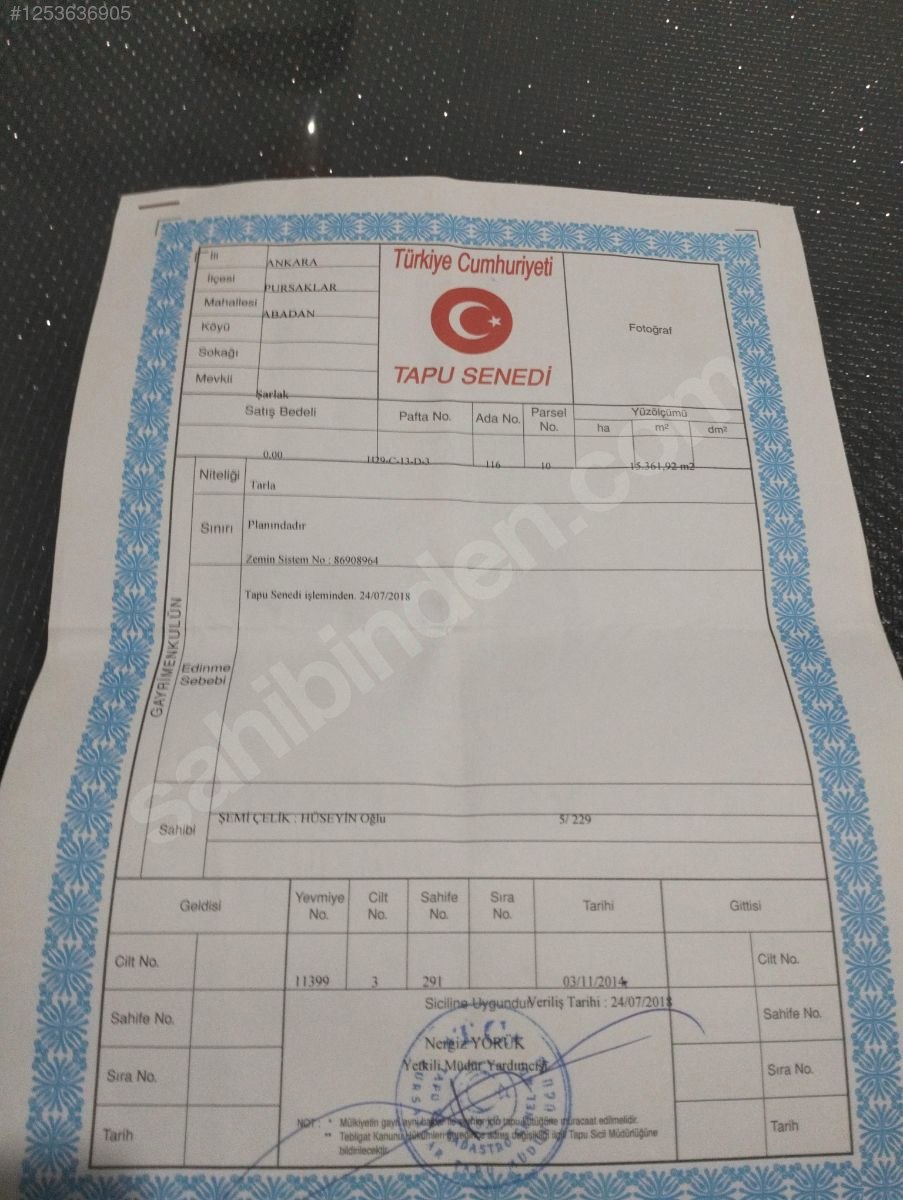 Ankara Alanya Güller Pınarı Mh. Pursaklar abadan Satılık Acillll arsa 400 m²