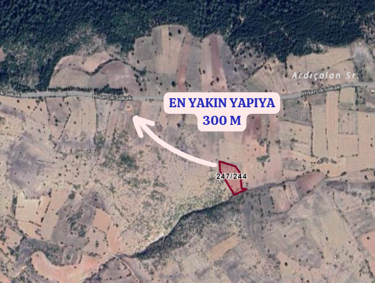 KÜTAHYA HİSARCIK KARBASAN-YENİDOĞAN  KÖYÜNDE 3.841  M² TARLA  SATILIKTIR - KÜTAHYA HİSARCIK fotoğraf 4