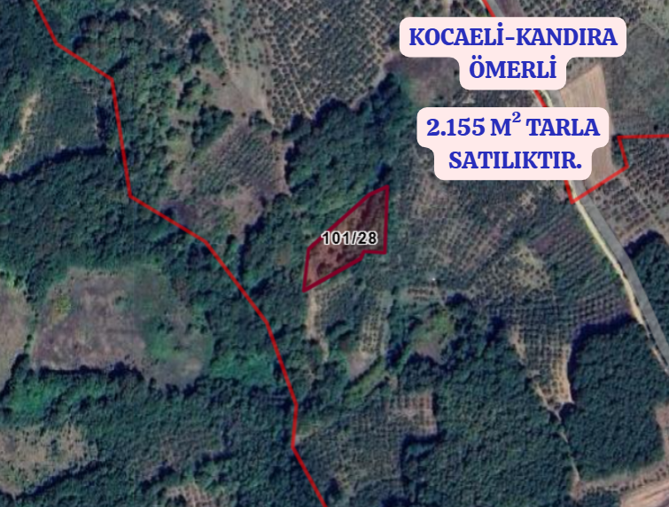 KOCAELİ KANDIRA ÖMERLİ  KÖYÜNDE 2.155 M²  TARLA  SATILIKTIR - KOCAELİ KANDIRA fotoğraf 2