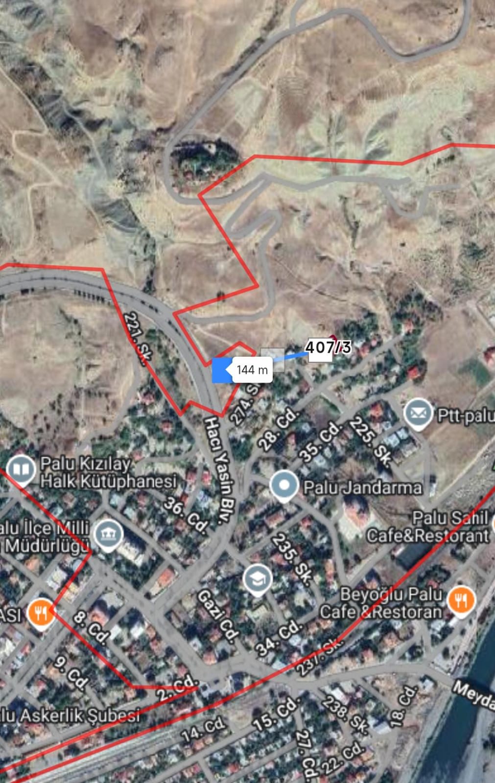 Palu kültür mahallesinde 569m² arsa acil satılık Elazığ / Palu / Kültür Mh. - ELAZIĞ PALU fotoğraf 3
