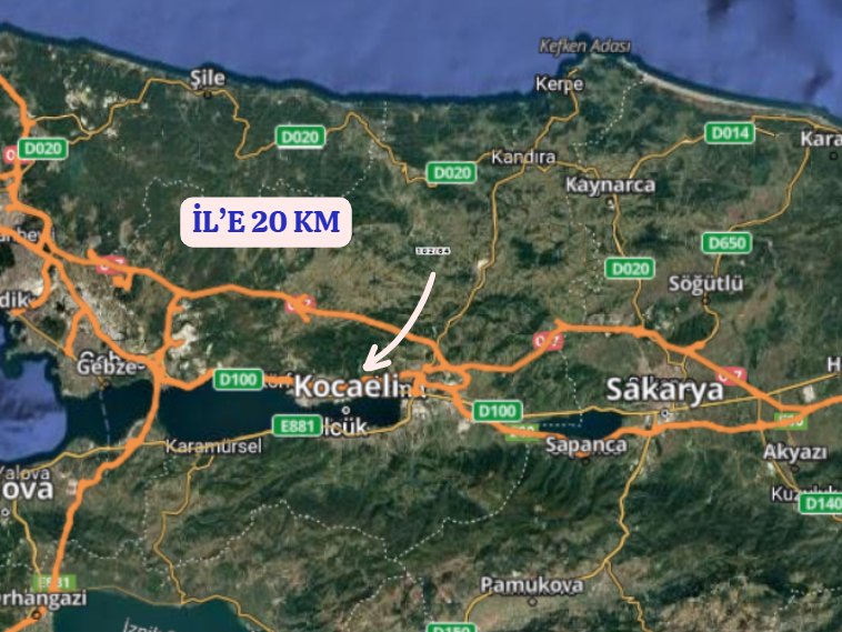 KOCAELİ İZMİT ŞAHİNLER  KÖYÜNDE 3.501 M²  TARLA  SATILIKTIR - KOCAELİ İZMİT fotoğraf 6