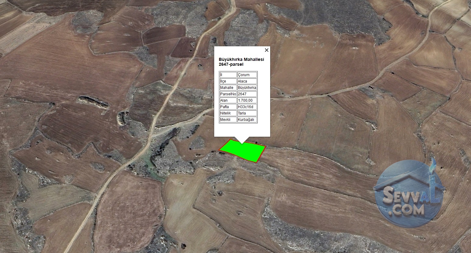 ÇORUM ALACA BÜYÜKHIRKA KÖYÜNDE 1.700 M² TARLAMIZ SATILIKTIR. - Çorum Alaca fotoğraf 6