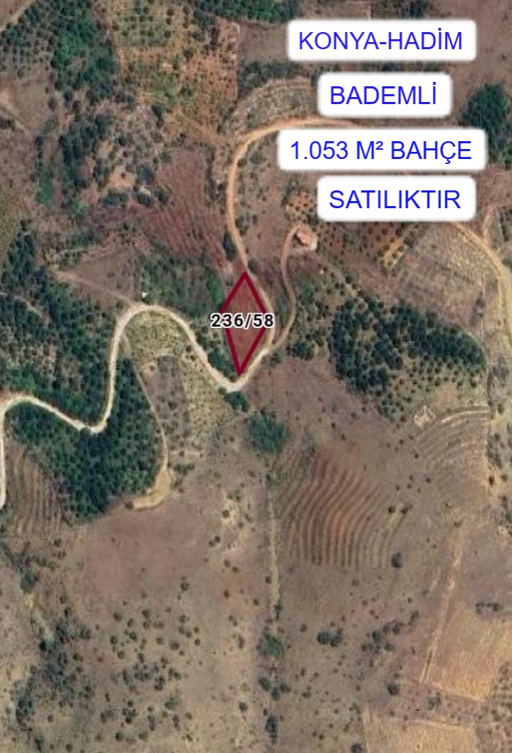 KONYA HADİM BADEMLİ MAH. 1.053M² BAHÇE SATILIKTIR - KONYA HADİM fotoğraf 6
