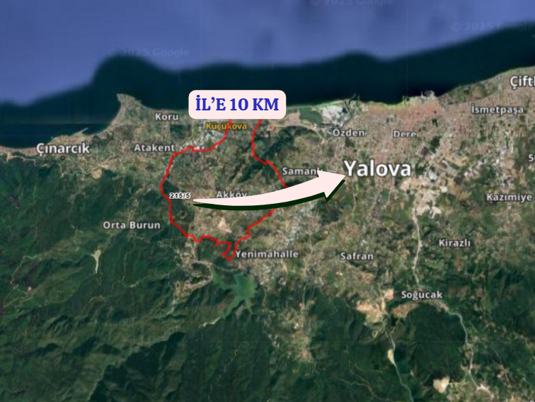 YALOVA TERMAL AKKÖY KÖYÜNDE 2.156 M²  TARLA SATILIKTIR - YALOVA TERMAL fotoğraf 7