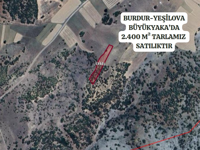 BURDUR YEŞİLOVA BÜYÜKYAKA KÖYÜNDE 2.400M² TARLAMIZ SATILIKTIR. - BURDUR YEŞİLOVA fotoğraf 2