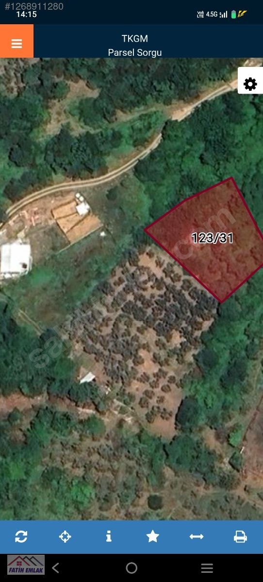FATİH EMLAKTAN ŞAHİNYURDUNDA 956M2 SATILIK ZEYTİNLİK - BURSA GEMLİK fotoğraf 21