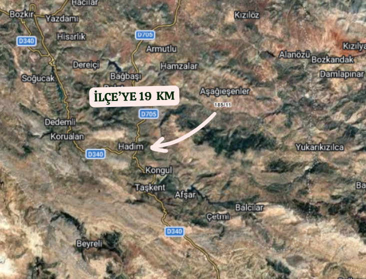 KONYA HADİM YAĞCI KÖYÜNDE 6.627 M² TARLA  SATILIKTIR - KONYA HADİM fotoğraf 5