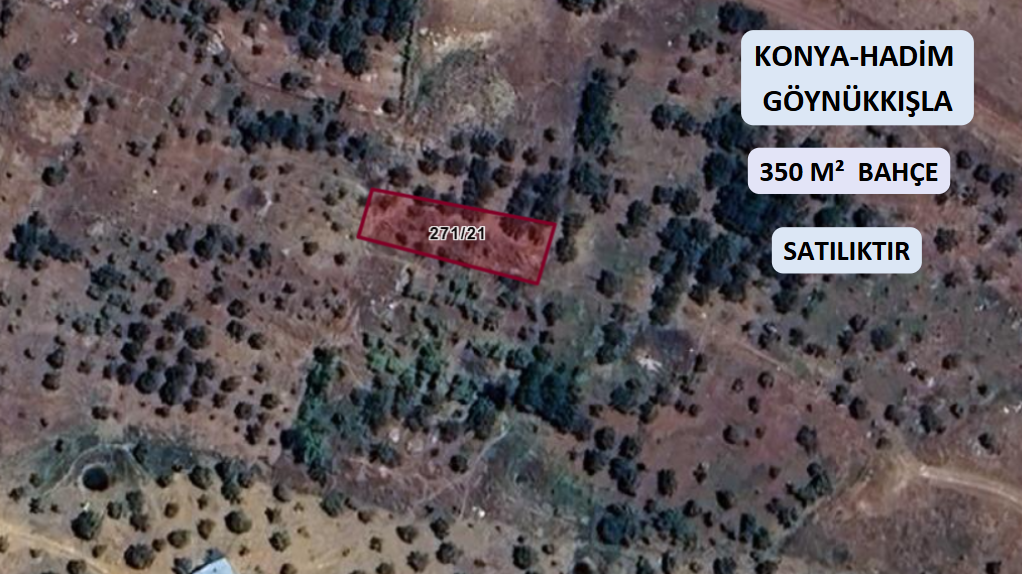 KONYA HADİM GÖYNÜKKIŞLA KÖYÜNDE 350 M² BAHÇE SATILIKTIR. - KONYA HADİM fotoğraf 2