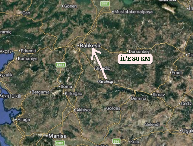 BALIKESİR SINDIRGI OSMANLAR  KÖYÜNDE  9.566   M²  TARLA  SATILIKTIR - BALIKESİR SINDIRGI fotoğraf 11