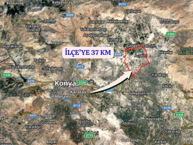 KONYA KARATAY ACIDORT  KÖYÜNDE TARLANIN 5.969 M² Sİ SATILIKTIR - KONYA KARATAY fotoğraf 6