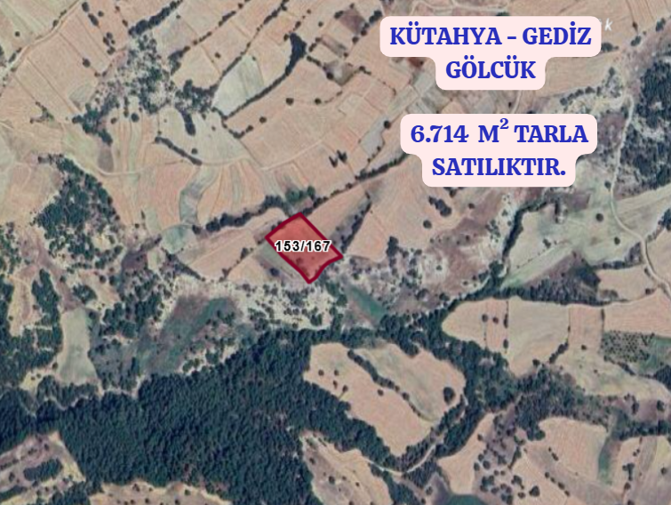 KÜTAHYA GEDİZ GÖLCÜK  MH.  6.714 M² TARLA SATILIKTIR - KÜTAHYA GEDİZ fotoğraf 2