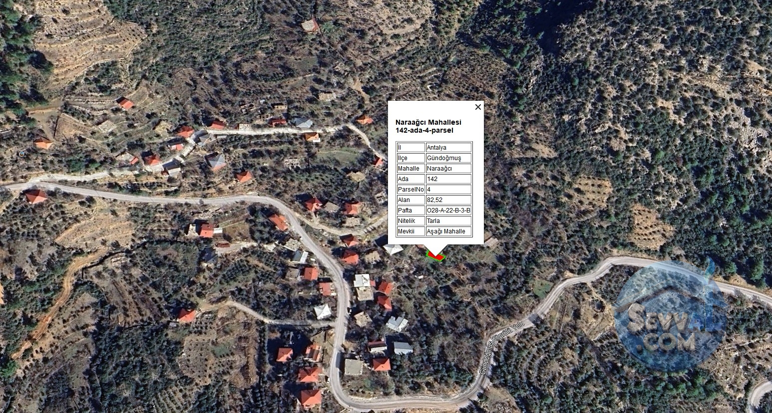 ANTALYA GÜNDOĞMUŞ NARAAĞCI'NDA KÖYİÇİ İMARLI 82 m² SATILIKTIR. - Antalya Gündoğmuş fotoğraf 6