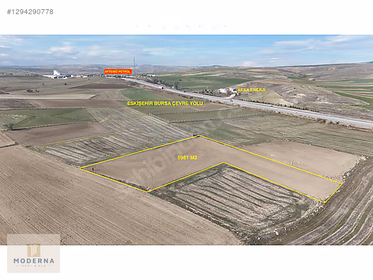 TEPEBAŞI ÇUKURHİSAR'DA 5.981 M2 YOLA VE FABRİKA YAKINI ARAZİ