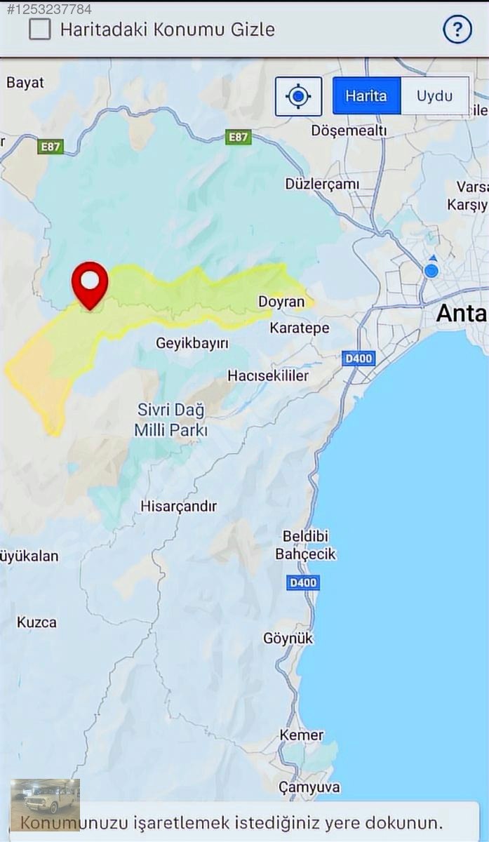 konyaaltı Doyranda 629m tapulu arsa - ANTALYA KONYAALTI fotoğraf 19