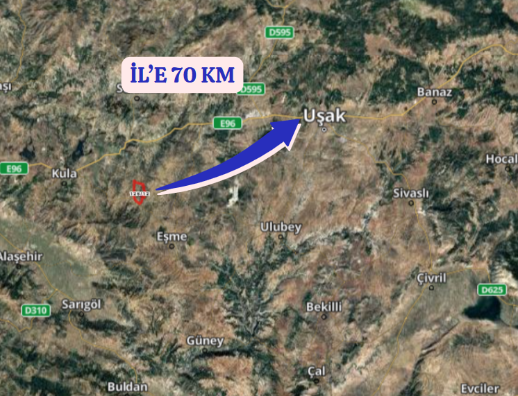 UŞAK EŞME OYMALI KÖYÜNDE 10.100 M² TARLA SATILIKTIR - UŞAK EŞME fotoğraf 7