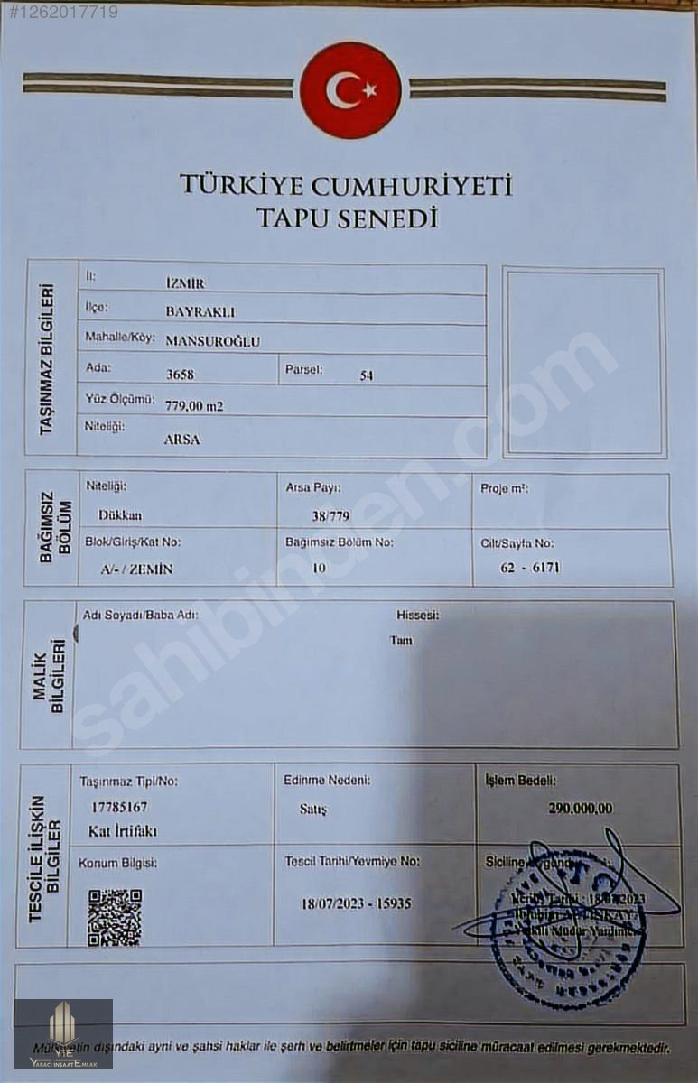 DAİRE FİYATININ ALTINA SATILIK KİRACILI DÜKKAN.. - İZMİR BAYRAKLI fotoğraf 6