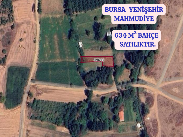 BURSA YENİŞEHİR  MAHMUDİYE  KÖYÜNDE 634  M² BAHÇE  SATILIKTIR - BURSA YENİŞEHİR fotoğraf 2