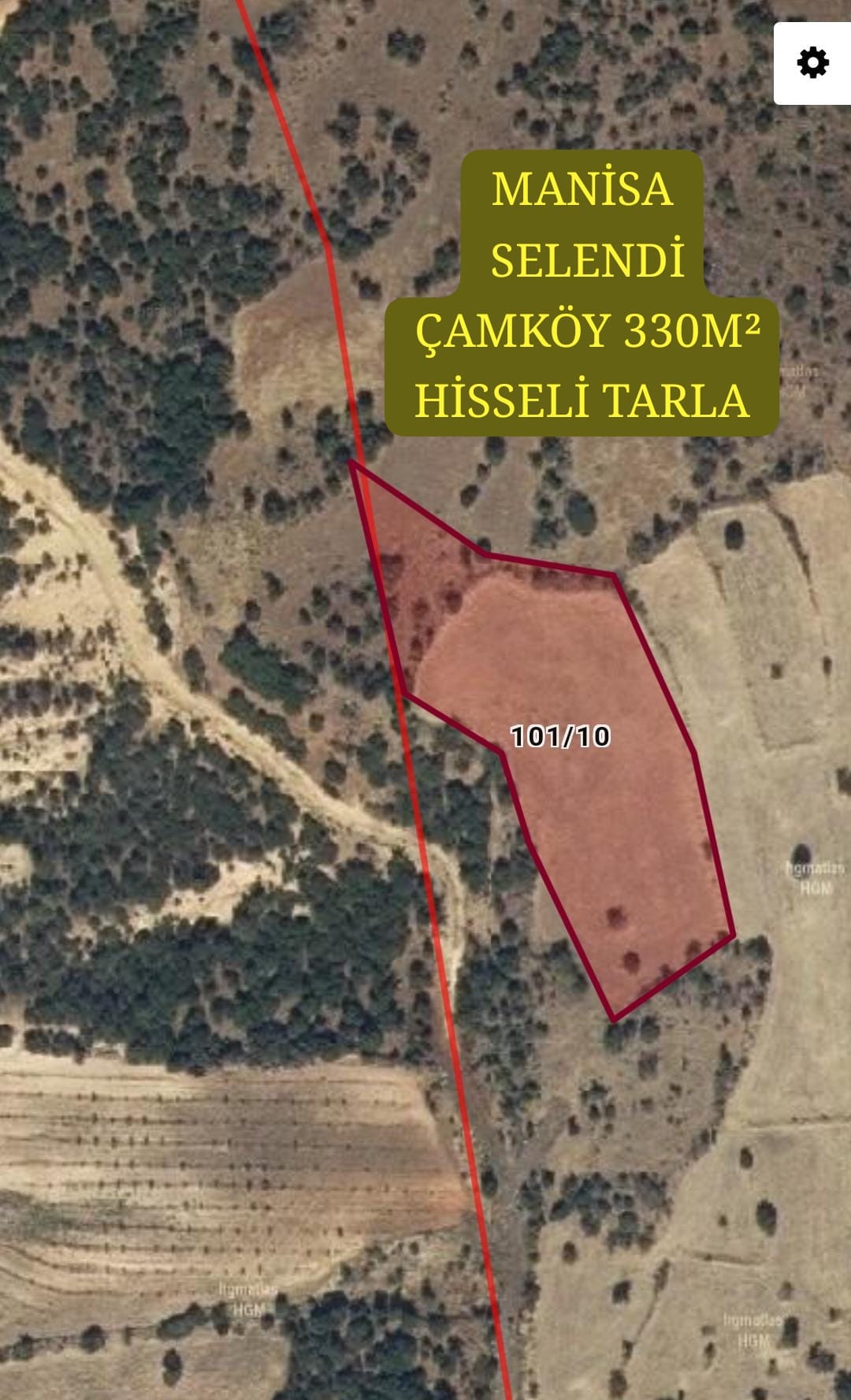 MANİSA SELENDİ ÇAMKÖY DE 330M² HİSSELİ TARLAMIZ SATILIKTIR. - MANİSA SELENDİ fotoğraf 9