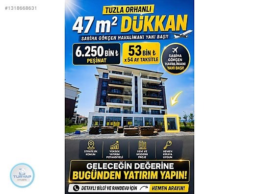 RESMİ TAPU DEVİRLİ-İNSANIN ÖMRÜNDE BÖYLE BİR FIRSAT DAHA GELMEZ - İSTANBUL TUZLA fotoğraf 25