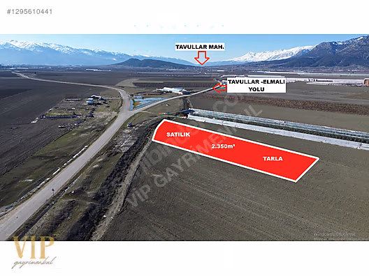 VİP GAYRİMENKUL'den PİRHASANLAR MAH. 2.350m² TARLA - ANTALYA ELMALI fotoğraf 7