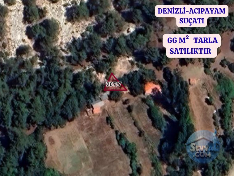 DENİZLİ ACIPAYAM SUÇATI  KÖYÜNDE  66 M²  TARLA  SATILIKTIR - DENİZLİ ACIPAYAM fotoğraf 2