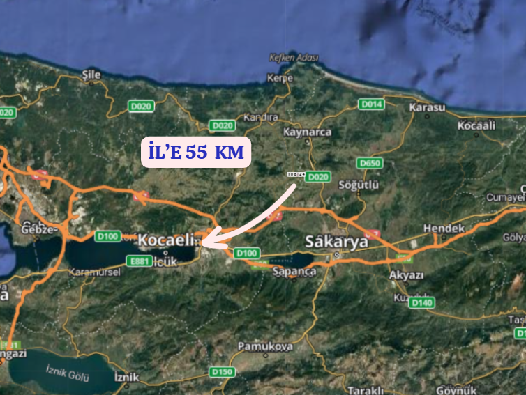 KOCAELİ KANDIRA HIDIRLAR  KÖYÜNDE 1.676 M²  TARLA  SATILIKTIR - KOCAELİ KANDIRA fotoğraf 6