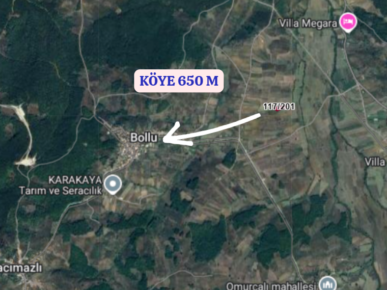 KOCAELİ KANDIRA BOLLU  KÖYÜNDE 2.247 M²  TARLA  SATILIKTIR - KOCAELİ KANDIRA fotoğraf 4