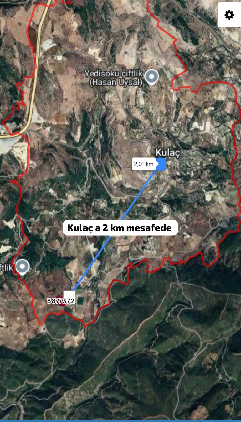 SATILIK ARSA  6.476 M²  Hatay / Yayladağı / Kulaç Mh.