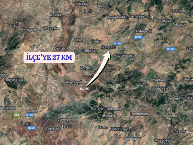 ÇORUM SUNGURLU BÜYÜKPOLATLI  KÖYÜNDE  2.597  M² TARLA  SATILIKTIR - ÇORUM SUNGURLU fotoğraf 6