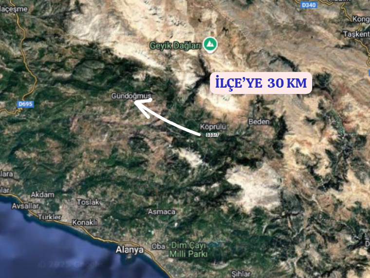 ANTALYA GÜNDOĞMUŞ KÖPRÜLÜ   KÖYÜNDE 1.385  M² TARLA  SATILIKTIR - ANTALYA GÜNDOĞMUŞ fotoğraf 10