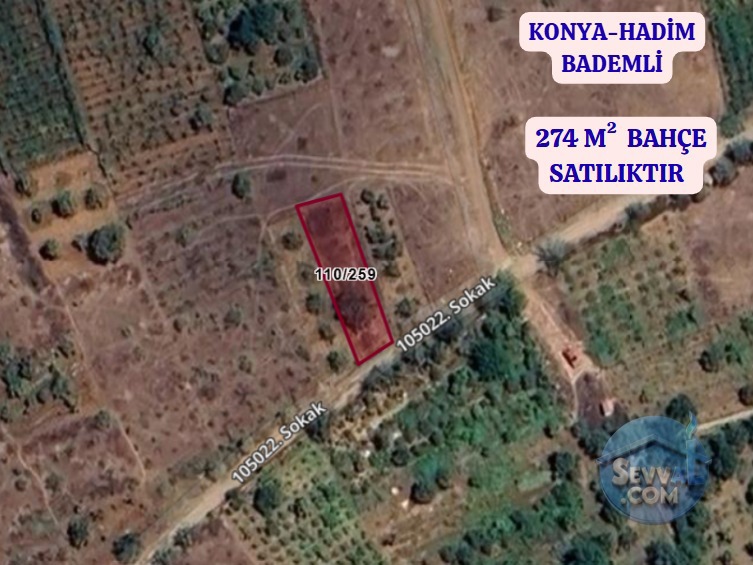 KONYA HADİM BADEMLİ  KÖYÜNDE  274 M² BAHÇE  SATILIKTIR - KONYA HADİM fotoğraf 2