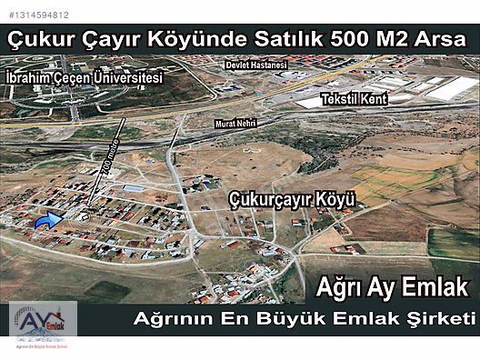 Üniversite ve Hastane karşısında satılık 500 m² Arsa - AĞRI MERKEZ fotoğraf 2