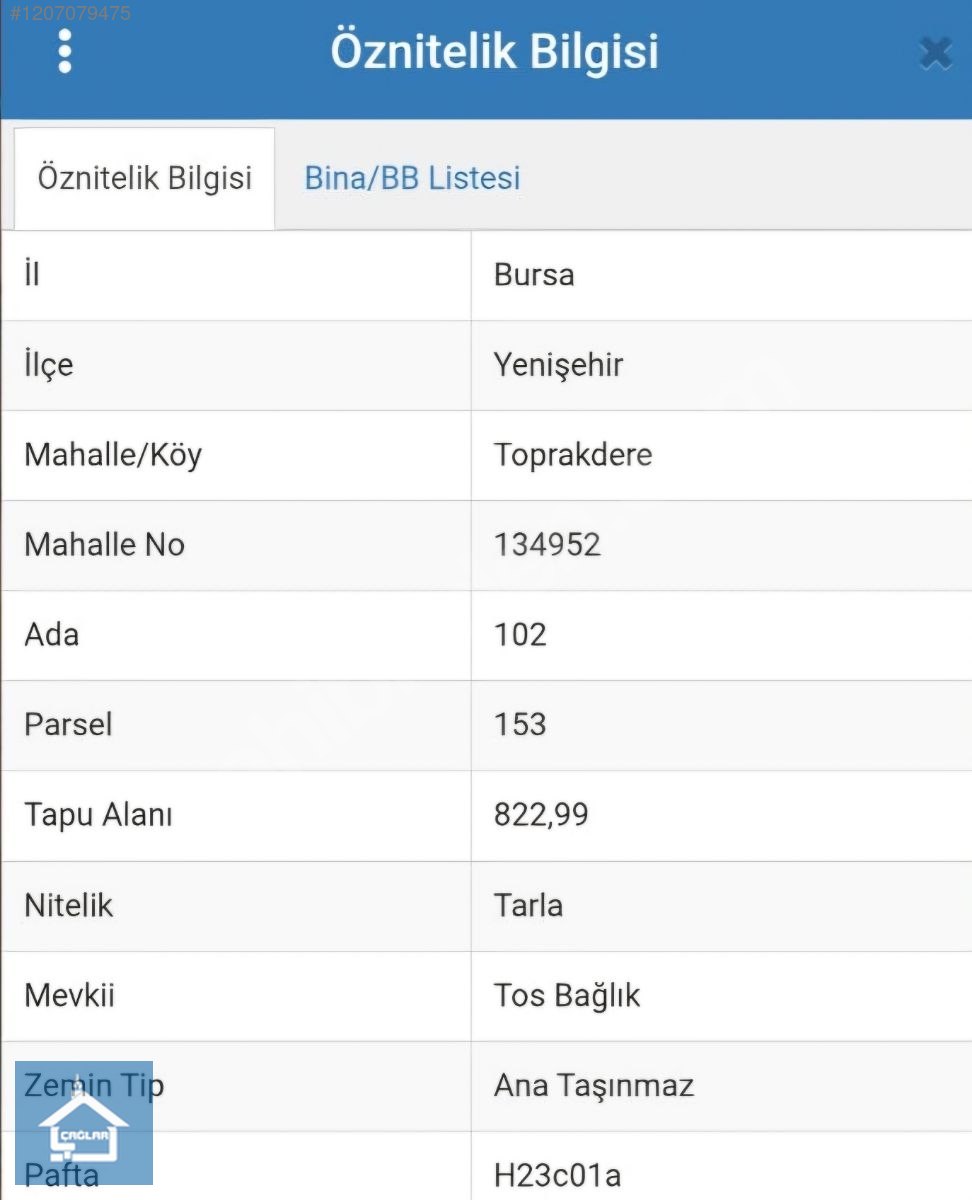 ÇAĞLAR'DAN TOPRAKDERE DE 823m2 MÜSTAKİL TARLA YOL+SU VAR - BURSA YENİŞEHİR fotoğraf 35