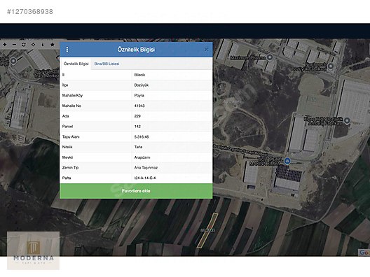 BİLECİK BOZÜYÜK OSB YANI POYRA'DA 5.316 M2 YATIRIM FIRSATI. - BİLECİK BOZÜYÜK fotoğraf 5