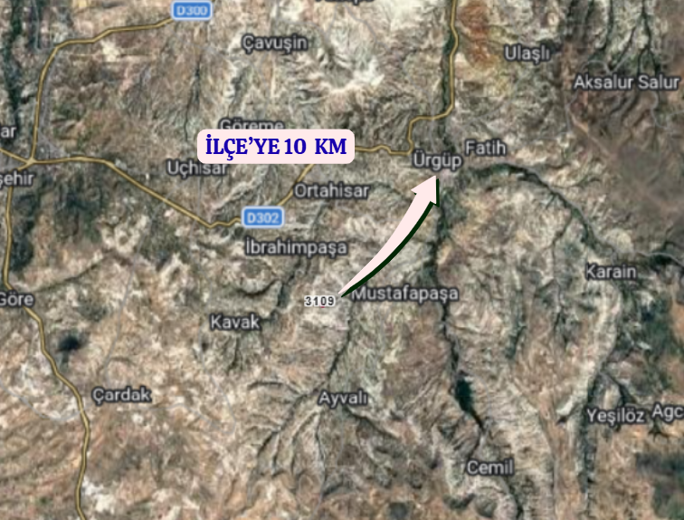 NEVŞEHİR ÜRGÜP İBRAHİMPAŞA  KÖYÜNDE  1.825  M²  BAĞ  SATILIKTIR - NEVŞEHİR ÜRGÜP fotoğraf 5