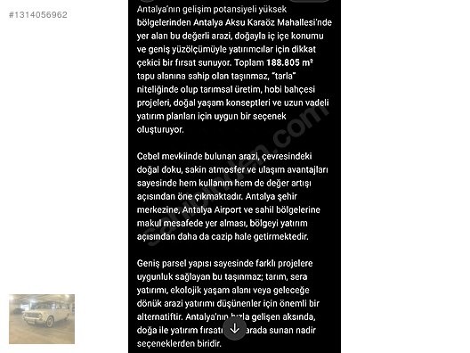 Antalya Aksu karaöz'de1500 metrekare tapu içerisinde müstakil ev - ANTALYA AKSU fotoğraf 6